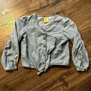 Kids Denim Button Down Shirt